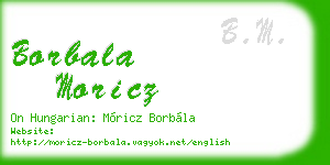 borbala moricz business card